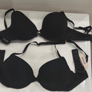 Soma Elegant Black Bra Duo